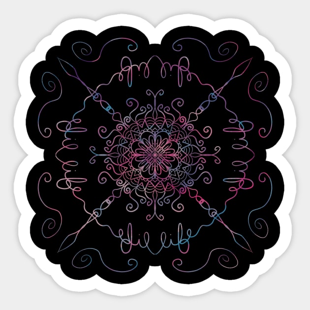 Love Your Life Mandala Sticker by nathalieaynie